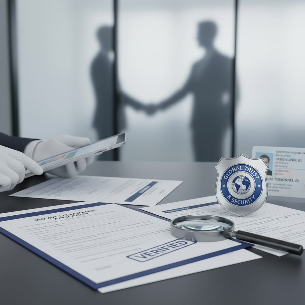 Professional vetting and background check documents