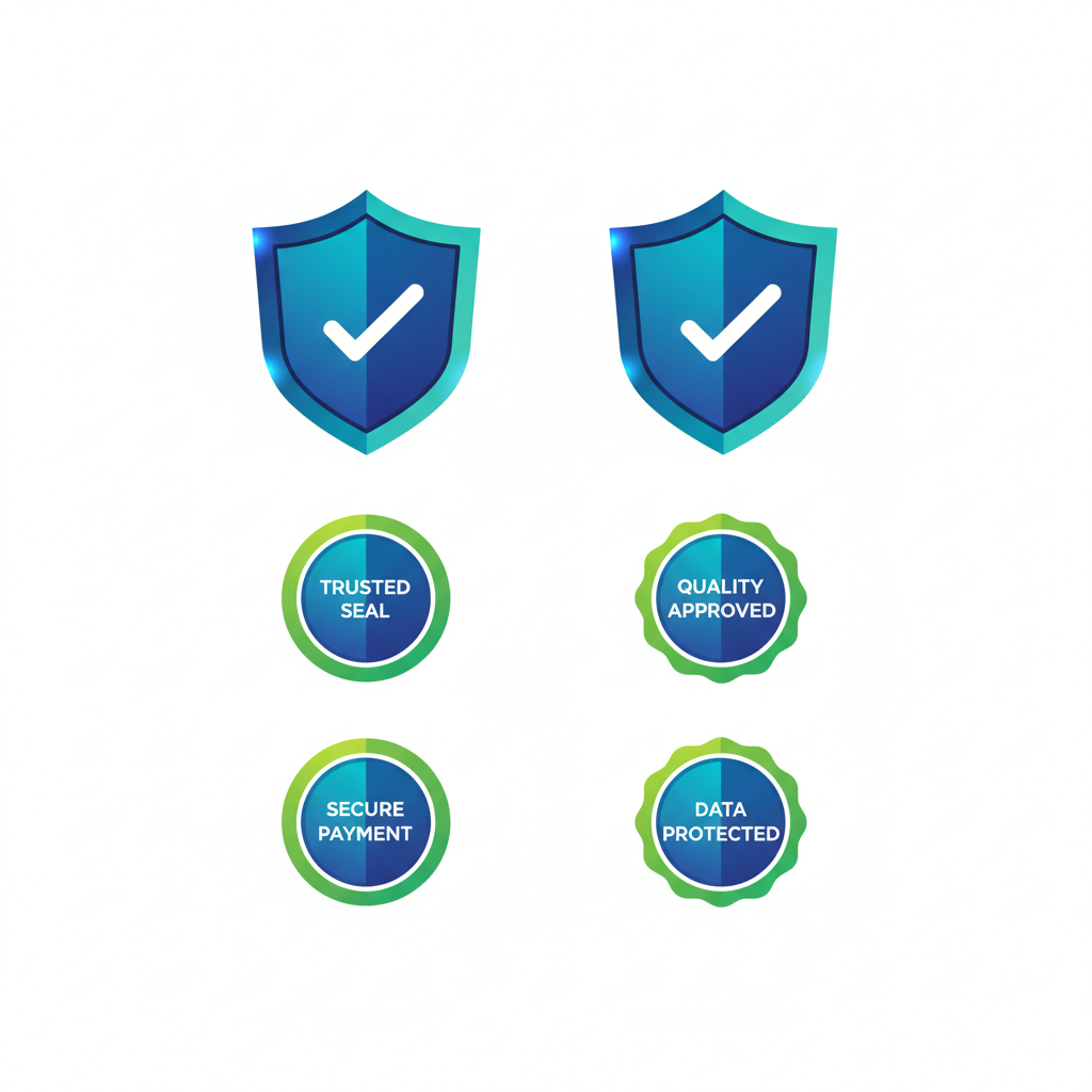 Trust badges and certifications